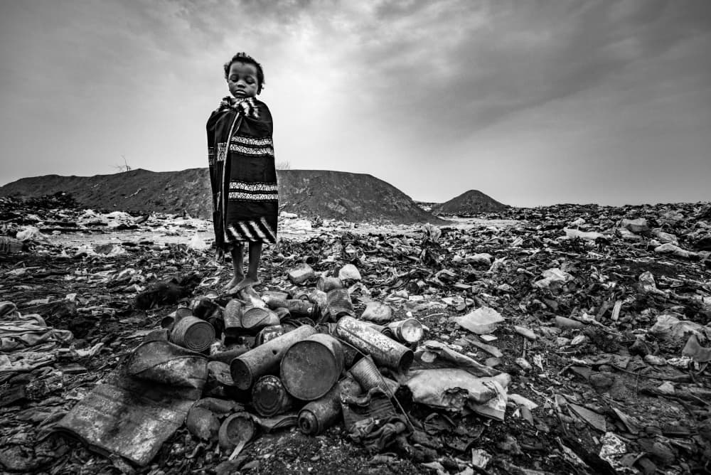 Child Of The Landfill by João Coelho — canvas wall art