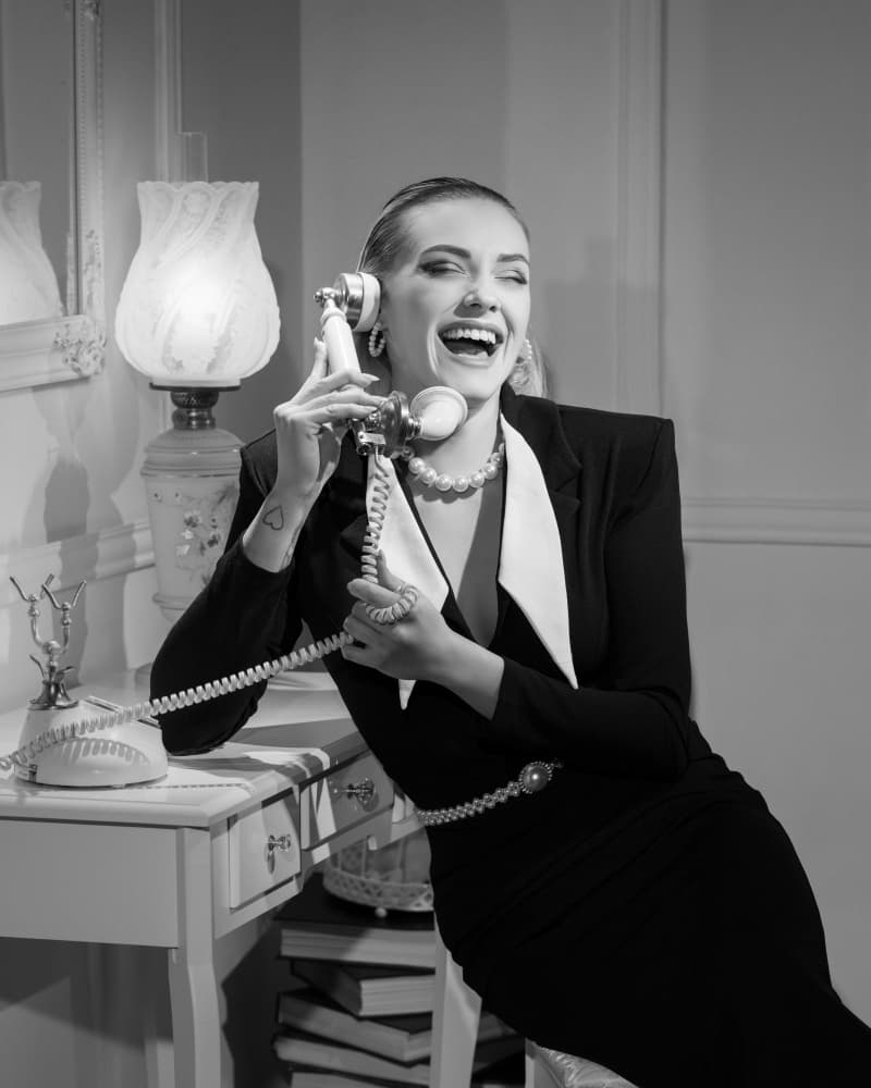 Classic Phone Laughter by Martin Lee — canvas wall art