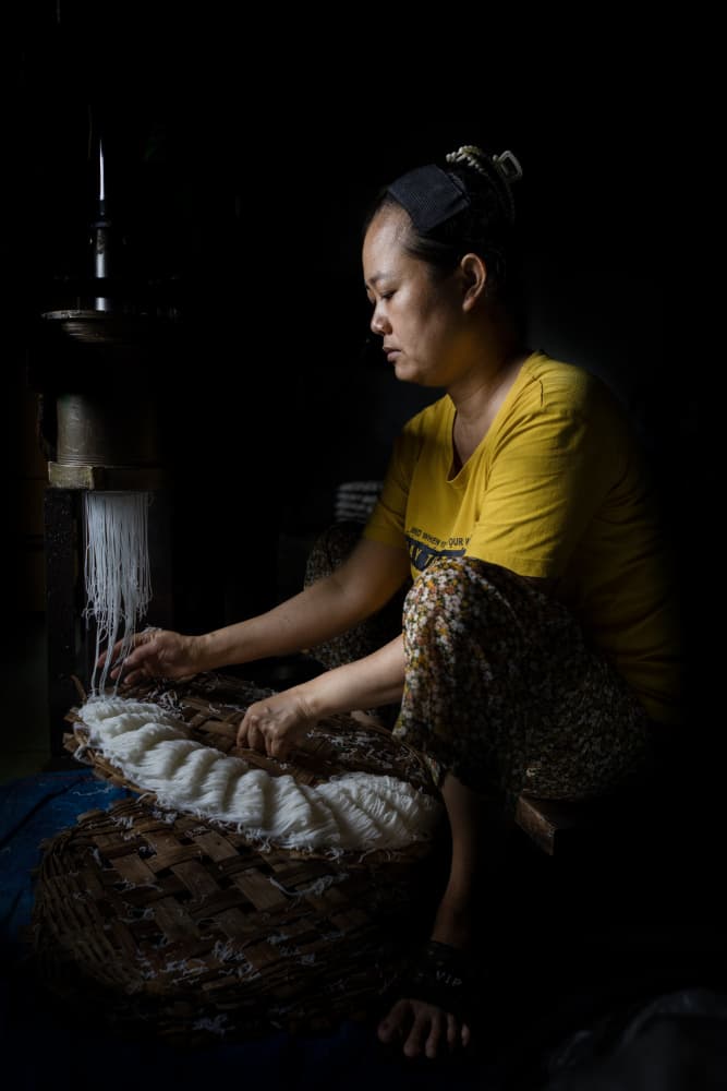 Noodle Making Craft by Sally Widjaja — canvas wall art
