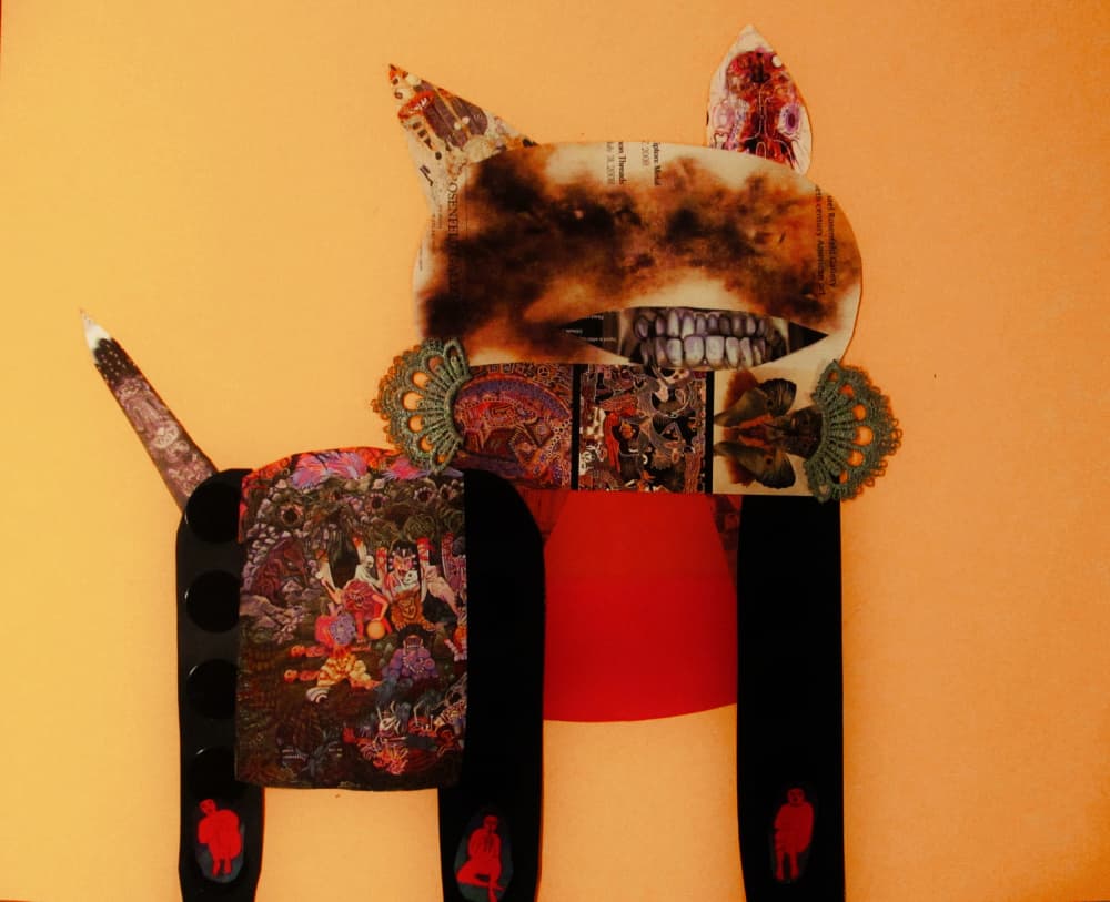 Abstract Creature Collage by Victor Tkachenko — canvas wall art