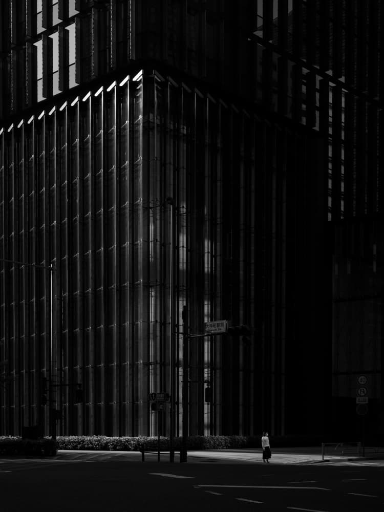 Urban Light And Shadow by Satoshi Hata — canvas wall art