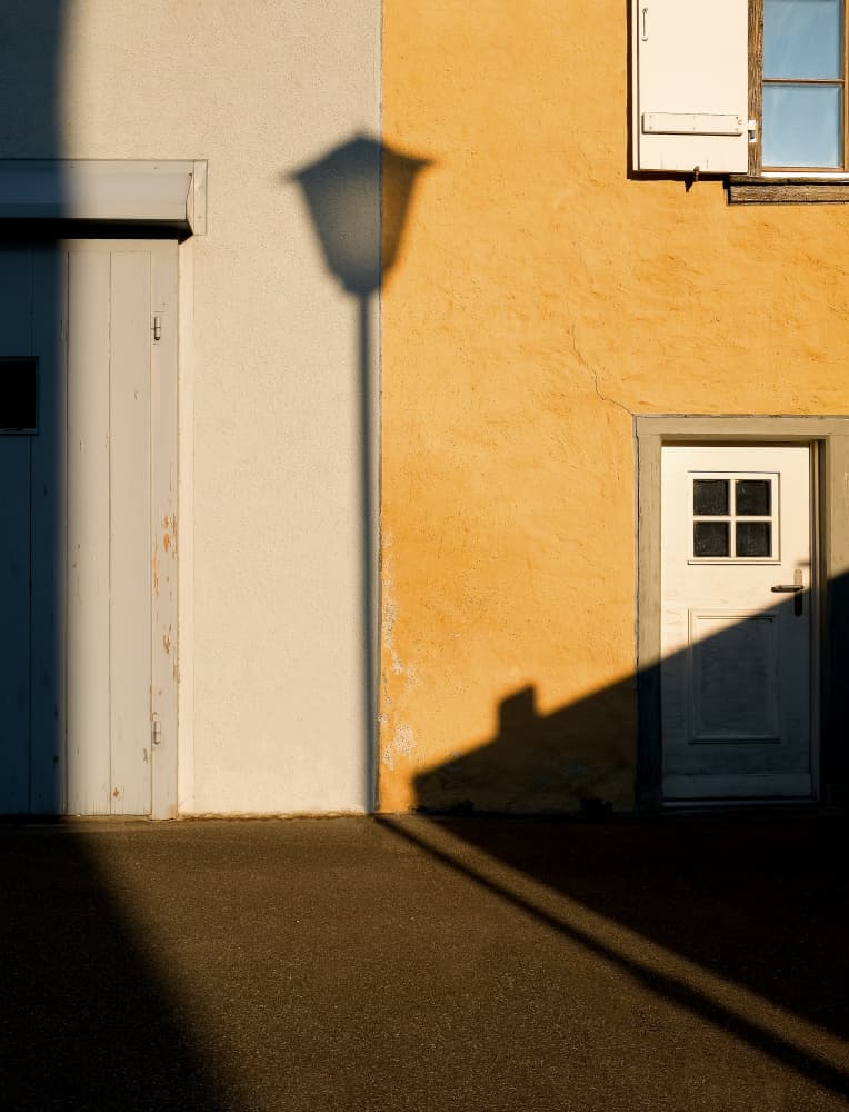 Yellow Wall Golden Shadows by Streiff Marcel — canvas wall art