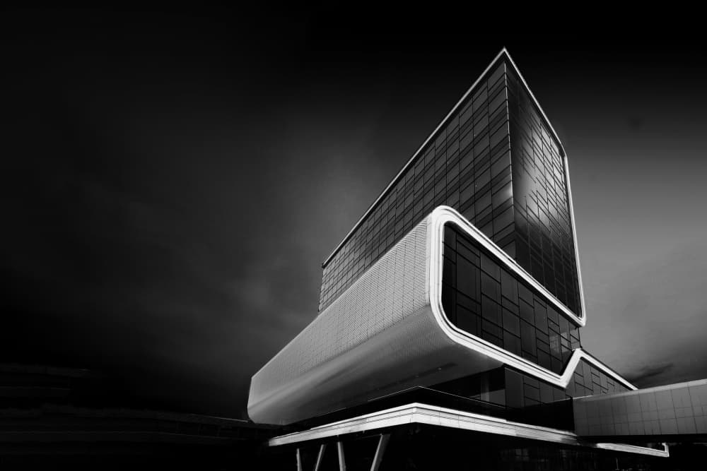 Sleek City Architecture by Henk Langerak — canvas wall art
