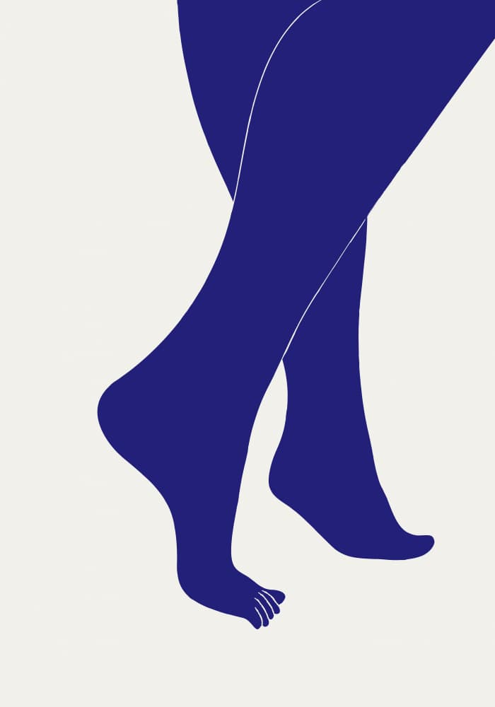 Elegant Blue Legs by Pictufy Studio II — canvas wall art