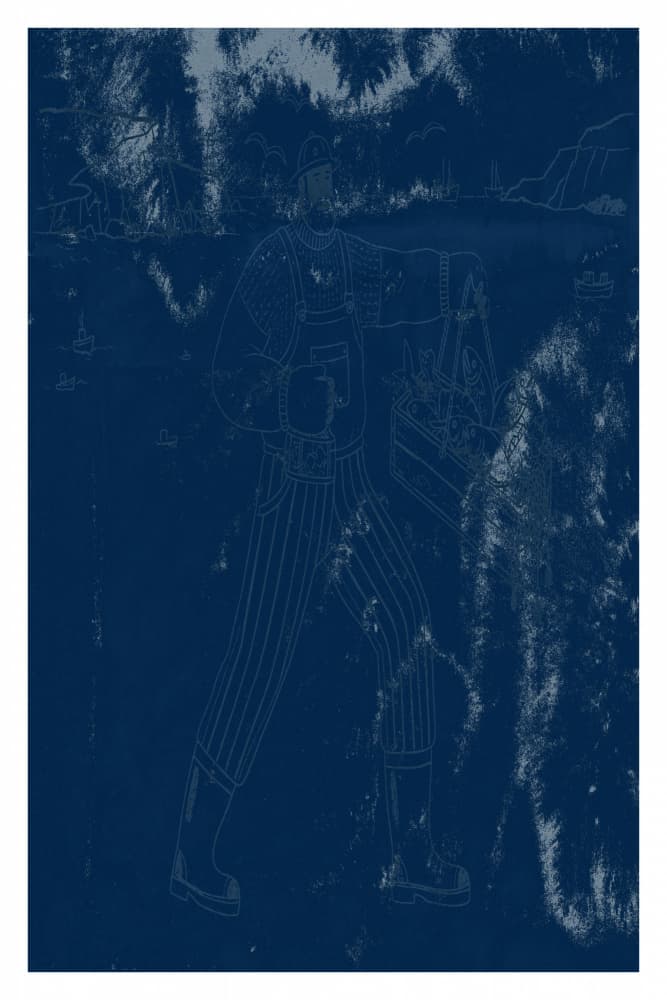 Fisherman's Nautical Journey by casa cartissi — canvas wall art