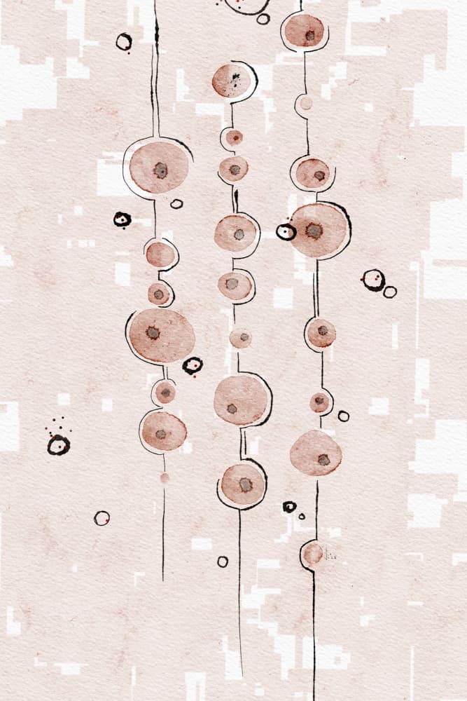 Calm Organic Lines by Ankie Kooi — canvas wall art