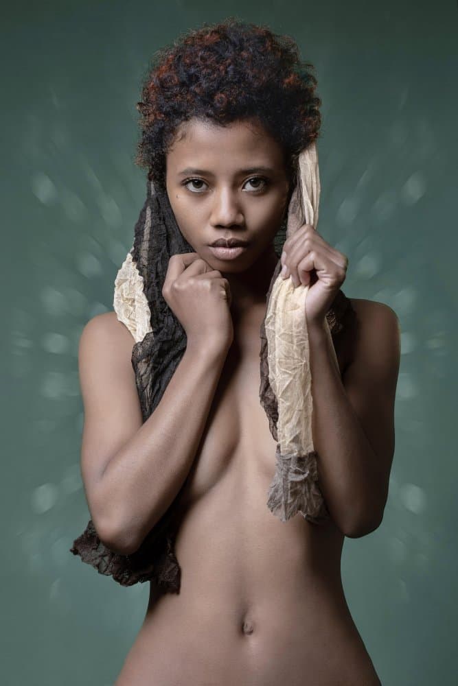 Intense Gaze Woman by Jan Slotboom — canvas wall art