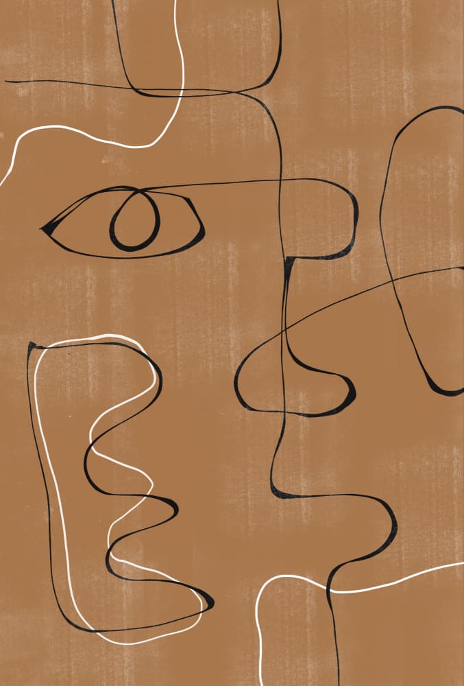 Whimsical Lines by THE MIUUS STUDIO — canvas wall art