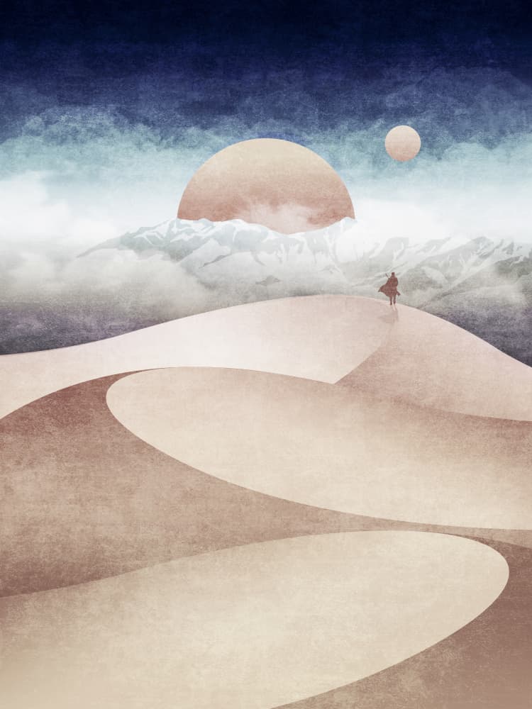 Desert Dreamscape by Emel Tunaboylu — canvas wall art