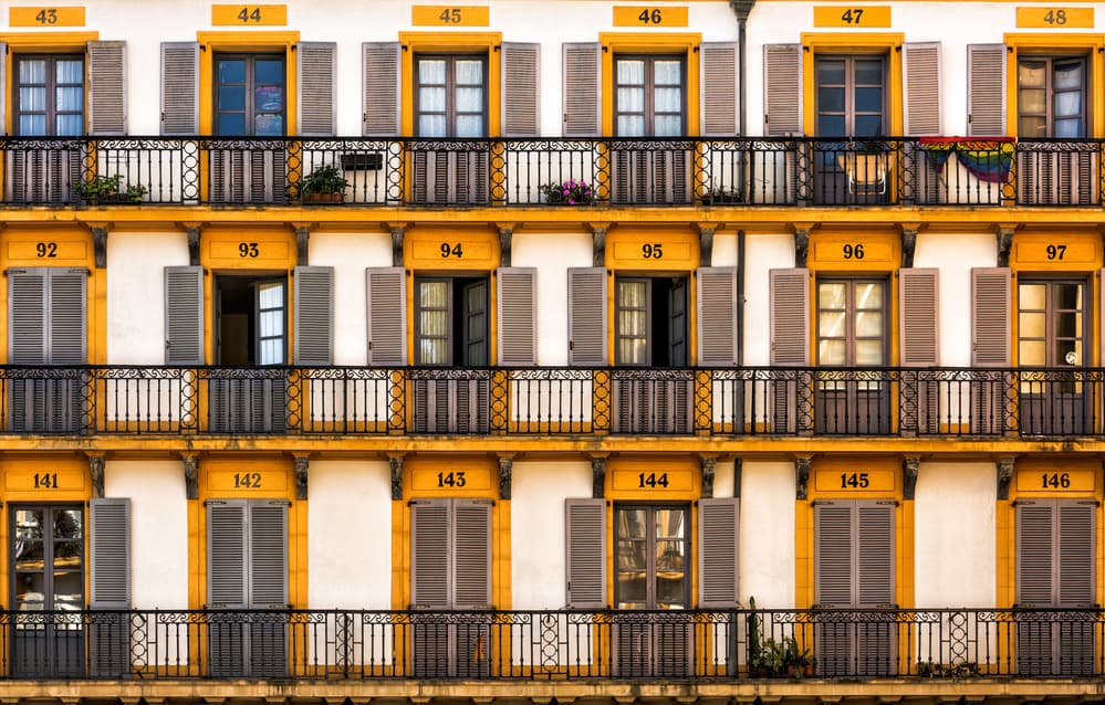 Yellow Framed Windows by Jois Domont ( J.L.G.) — canvas wall art