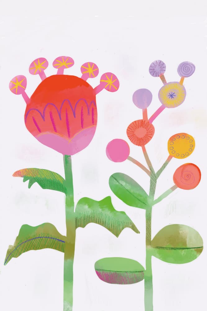 Happy Abstract Flowers