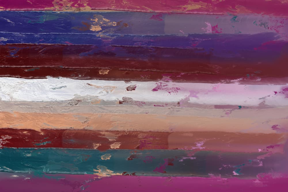 Colorful Abstract Layers by Josie George — canvas wall art