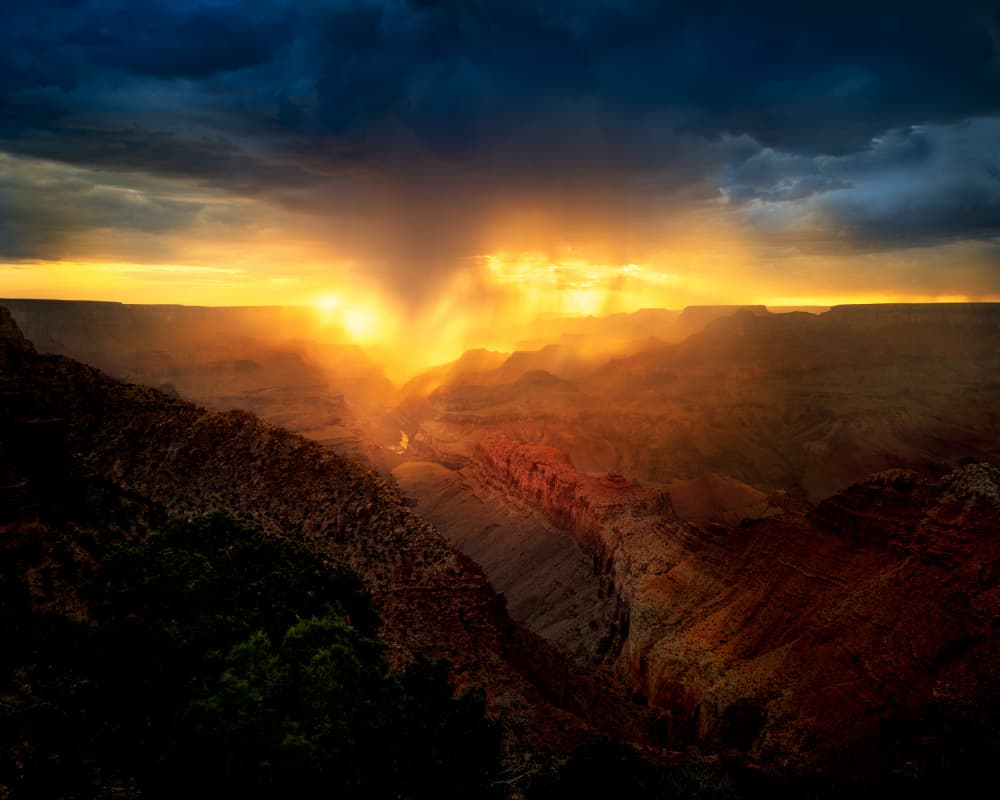 Majestic Canyon Sunset by Chao Feng 天馬 — canvas wall art