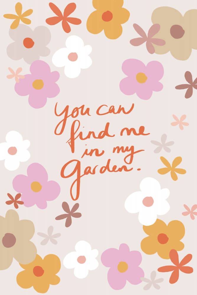 Find Me In My Garden by Studio Memb — canvas wall art