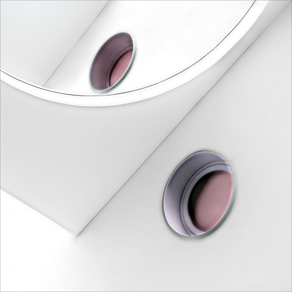 Curved White Minimalism by Gilbert Claes — canvas wall art