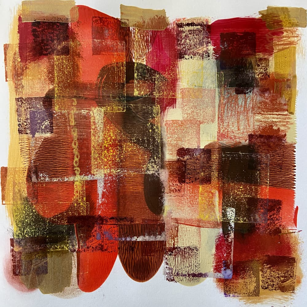 Warm Abstract Textures by Irene Chua — canvas wall art