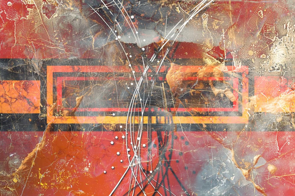 Urban Grunge Geometry by Rafal Kulik — canvas wall art