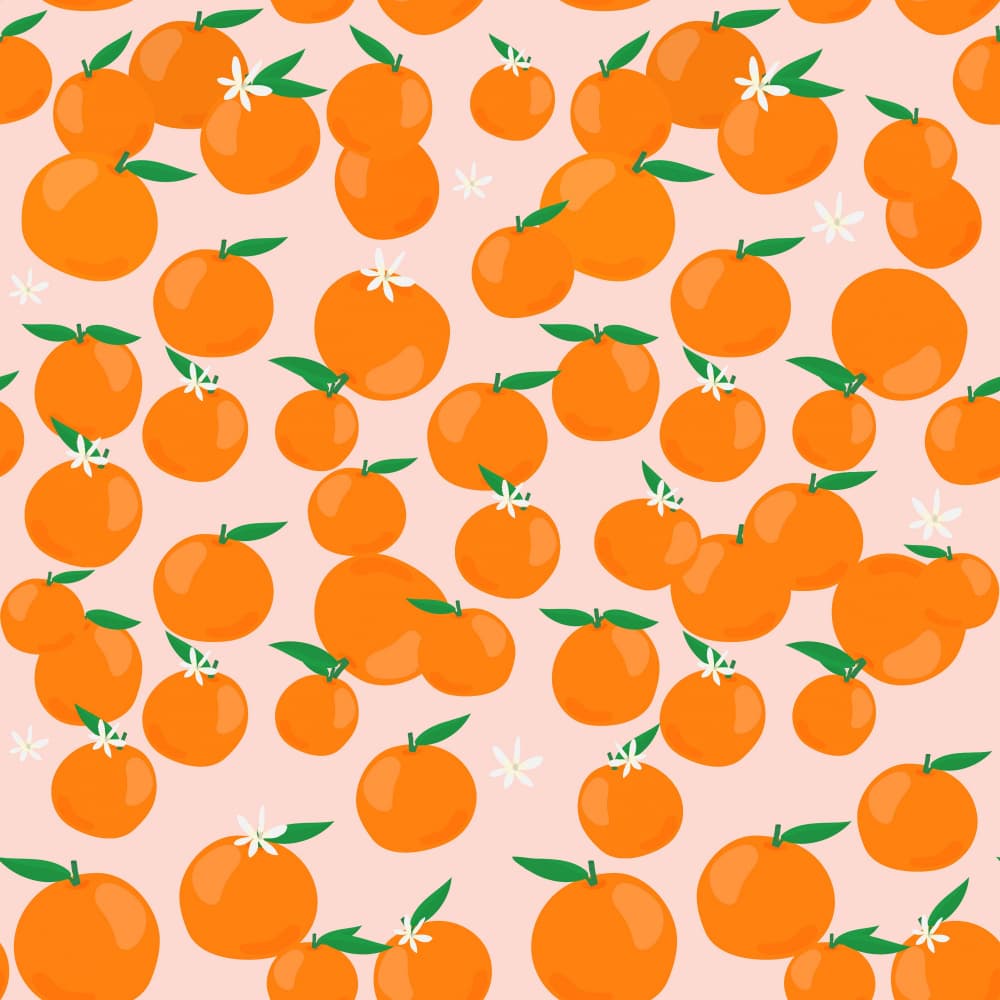 Oranges Pattern by Petra Lizde — canvas wall art