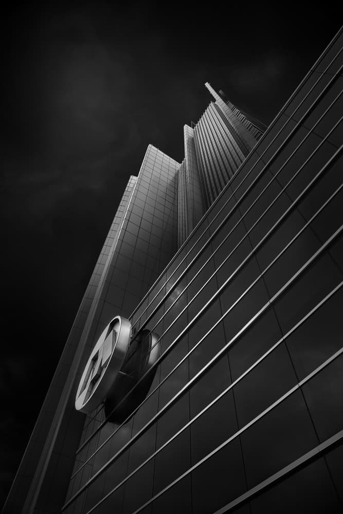 Dramatic City Skyscraper by Aman Ali Surachman — canvas wall art