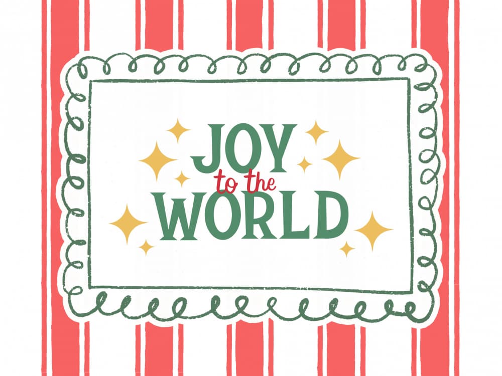 Joy to the World by Jolly and Dash — canvas wall art