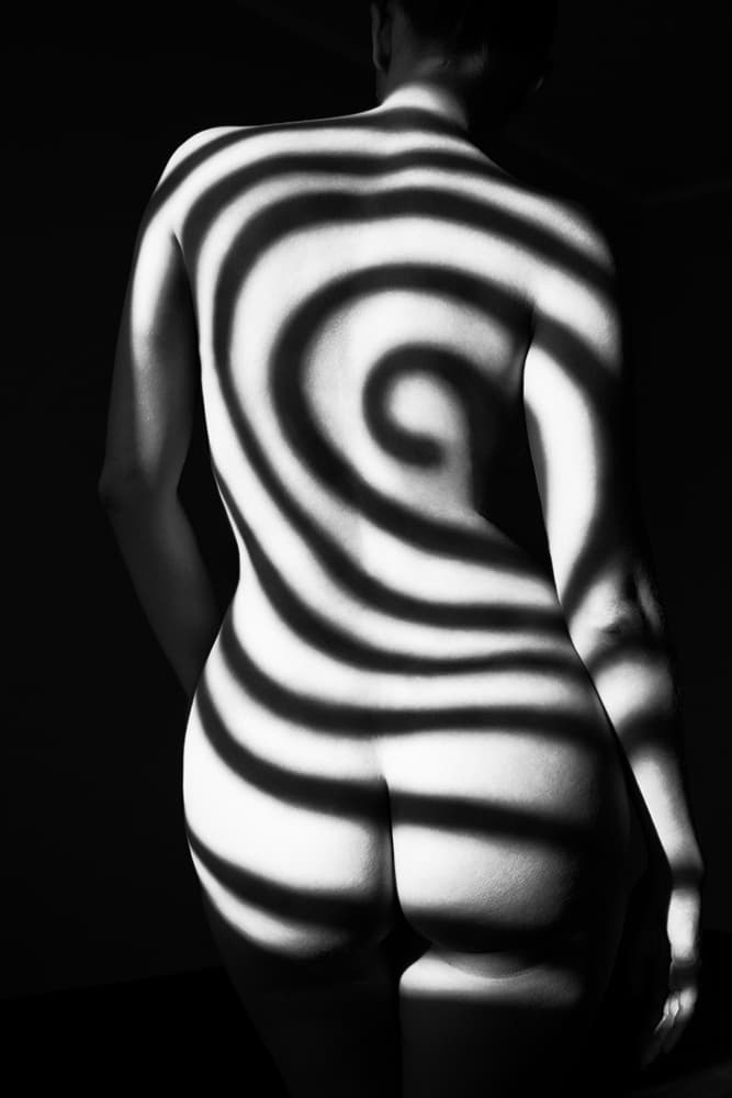 Hypnotic Spiral Body by Mikhail Faletkin — canvas wall art
