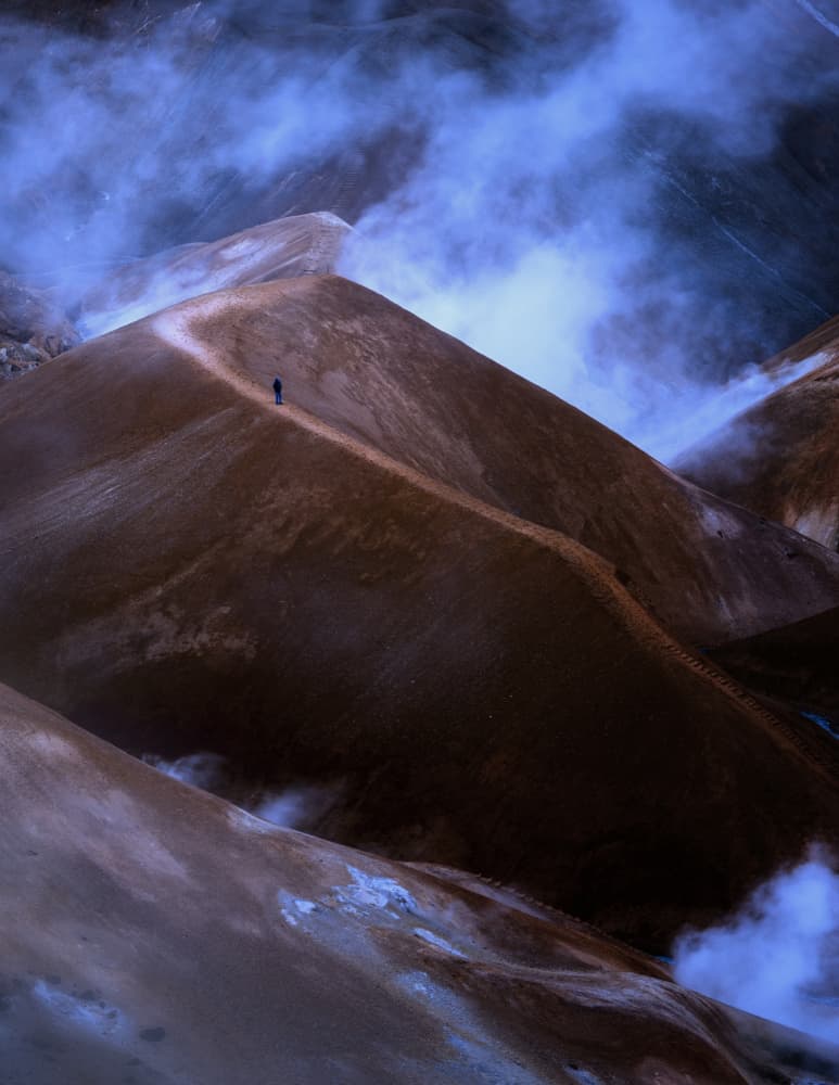 Misty Mountain Path by Dennis Zhang — canvas wall art