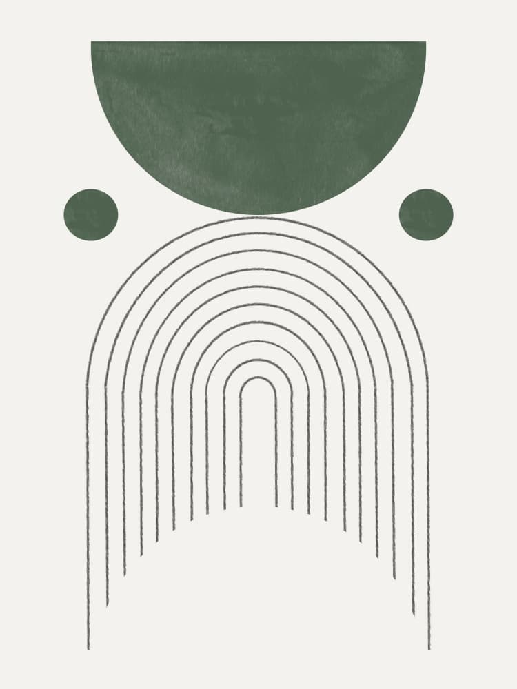 Geometric Harmony by THE MIUUS STUDIO — canvas wall art