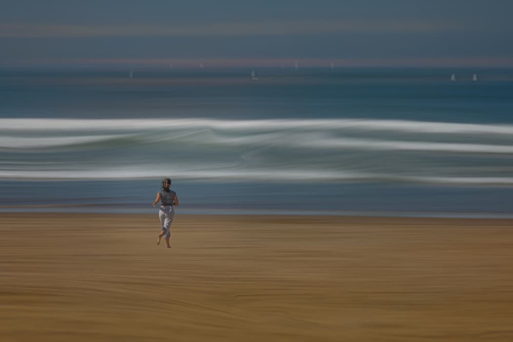 Serene Beach Runner by Molly Fu APA — canvas wall art