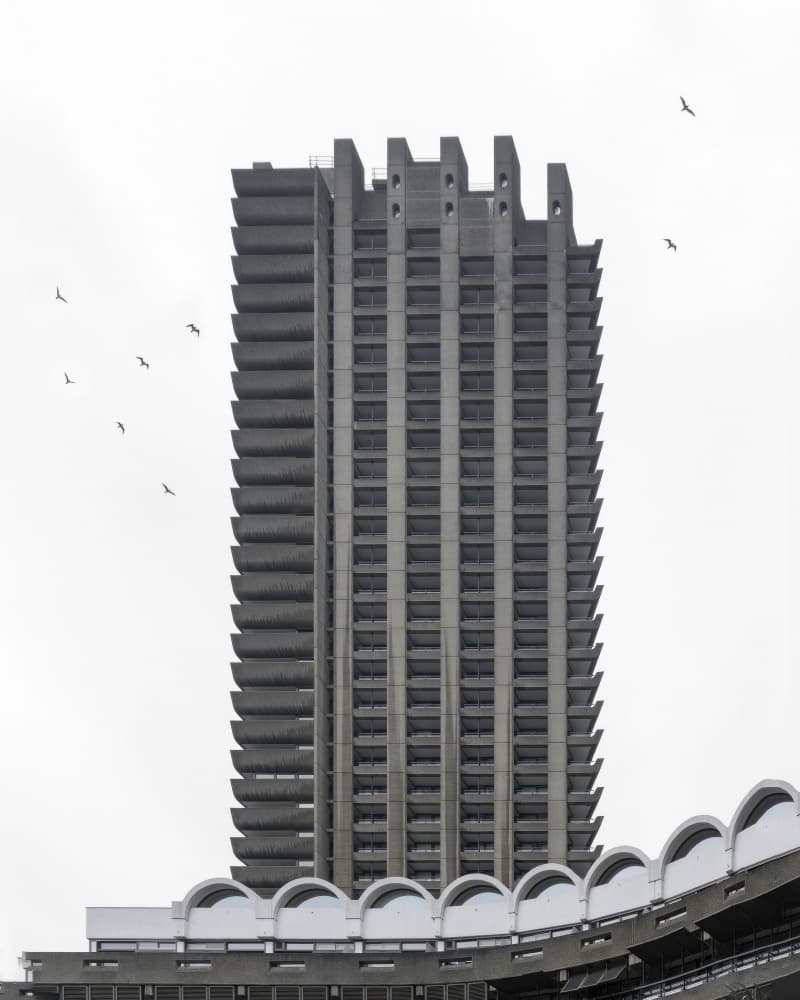 Urban Brutalist Skyscraper by Minorstep — canvas wall art