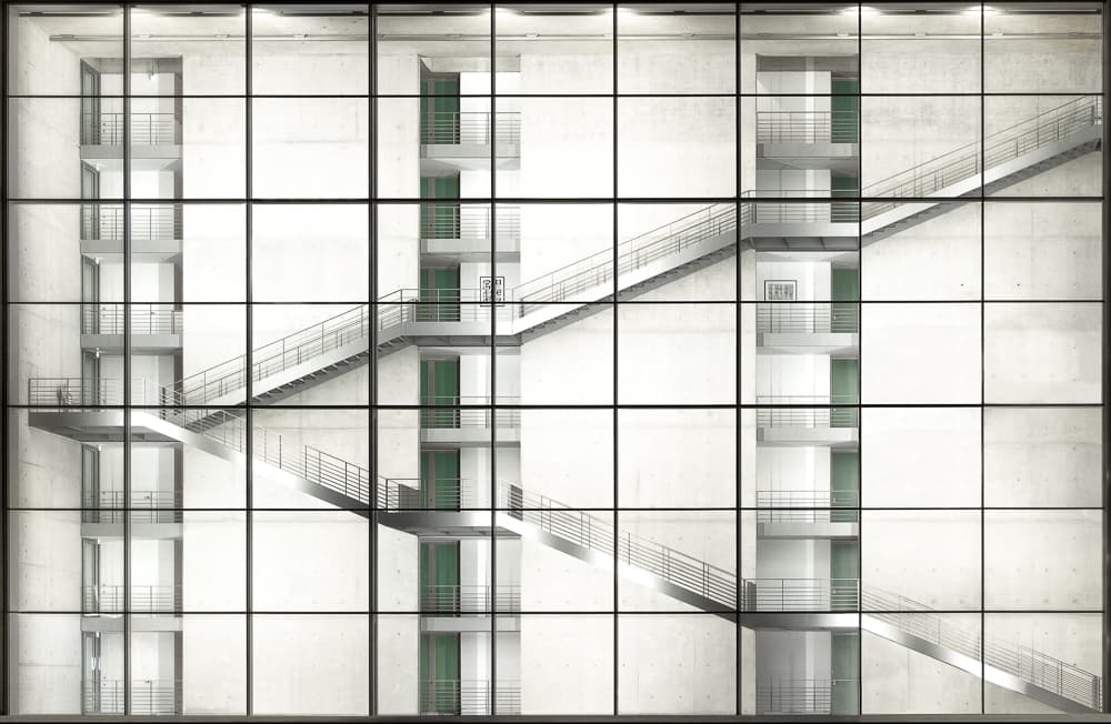 Modern Concrete Staircase by Kay PK — canvas wall art