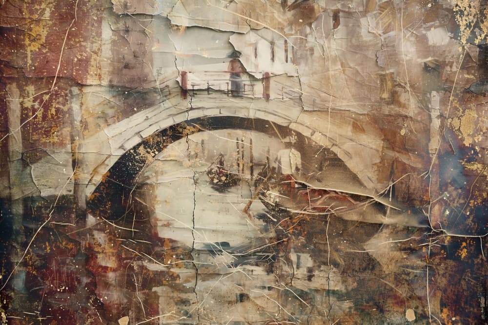Distressed City Bridge by Rafal Kulik — canvas wall art