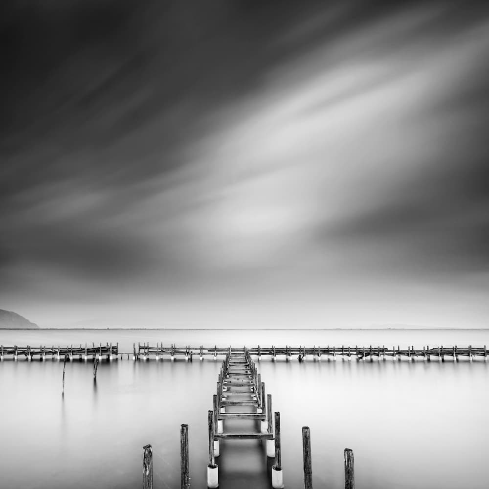 Broken Pier Horizon by George Digalakis — canvas wall art