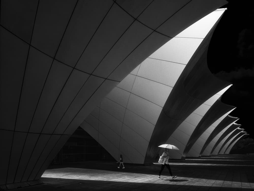 Geometric Light and Shadow by Steven Zhou — canvas wall art