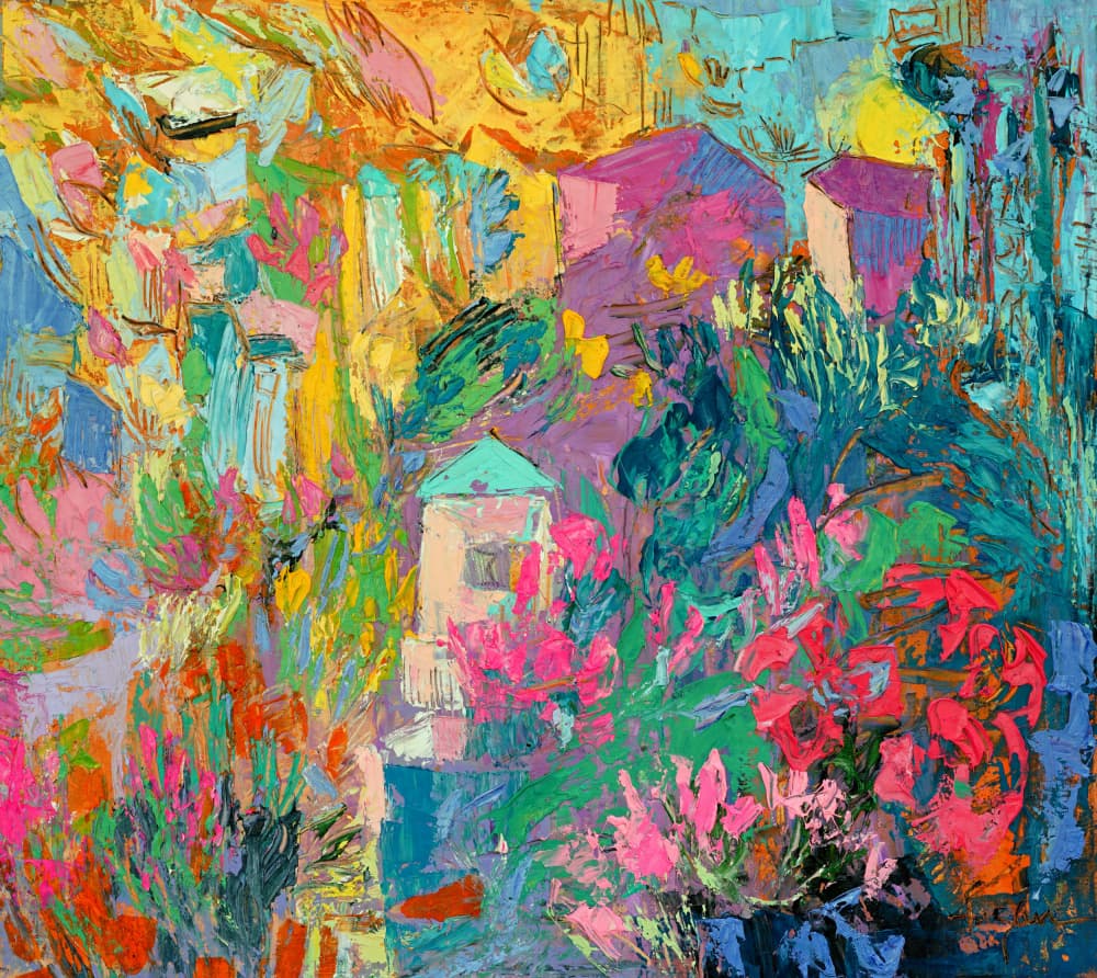 Butterfly Garden Home by Dorothy Fagan — canvas wall art