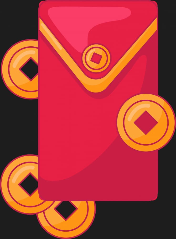 Lucky Red Envelope by Marika Barsrsind — canvas wall art