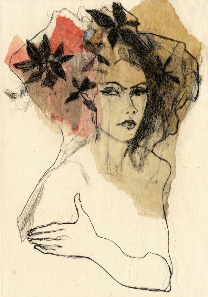 Mysterious Elven Woman by Ute Rathmann — canvas wall art