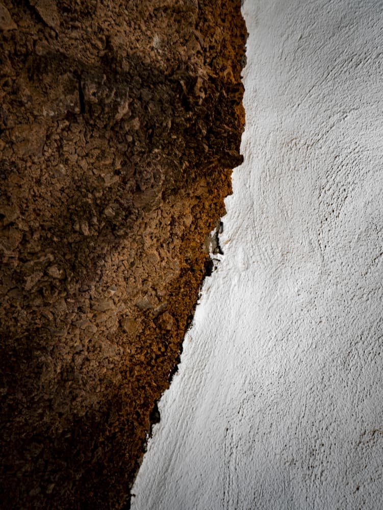 Textured Wall Contrast by Michael Bangiev — canvas wall art