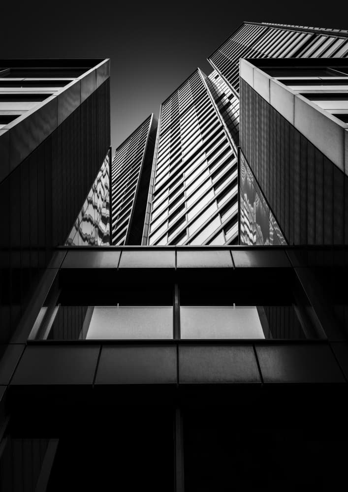 Geometric City Towers by Luigi Greco — canvas wall art
