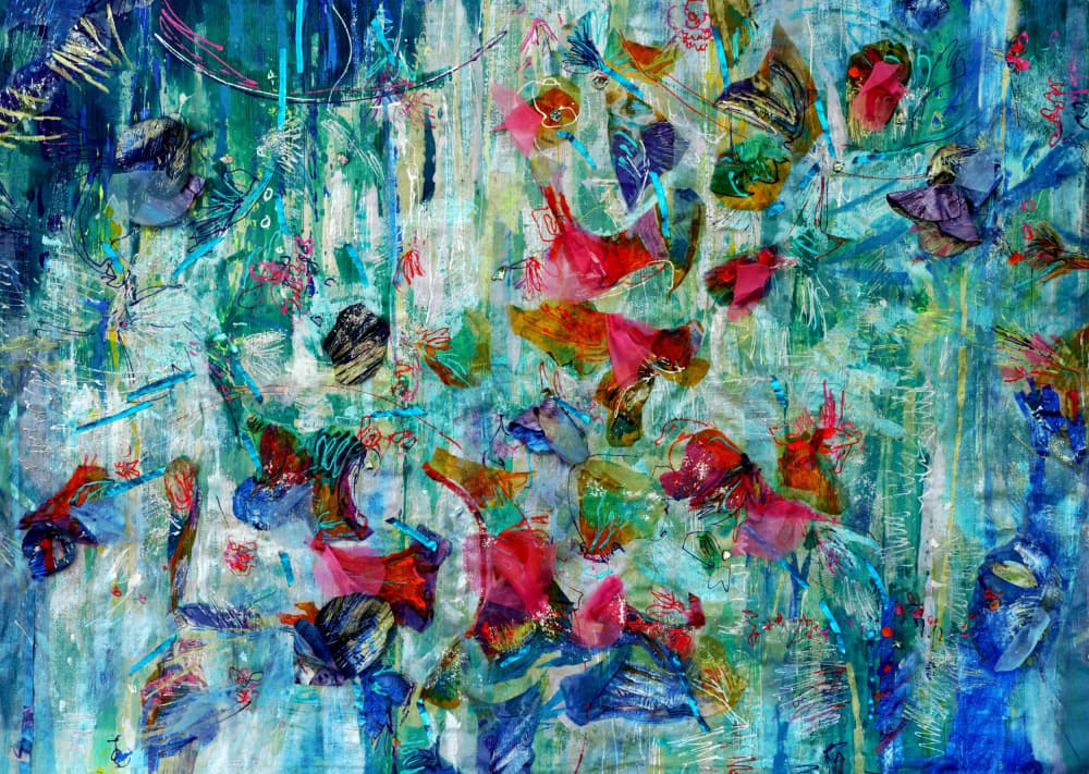Blooming Shimmer: Sparkle in the Light by Dorothy Fagan — canvas wall art