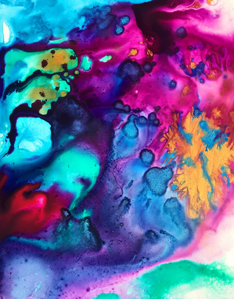 Shimmering Fluid Abstract by Christine Lindstrom — canvas wall art