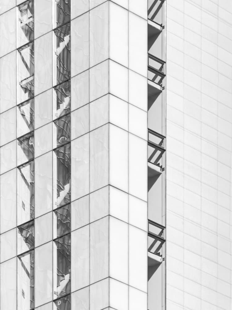 Modern Geometric Reflections by Swen MUN — canvas wall art
