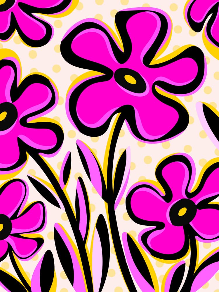 Pink Cosmos by Kristian Gallagher — canvas wall art