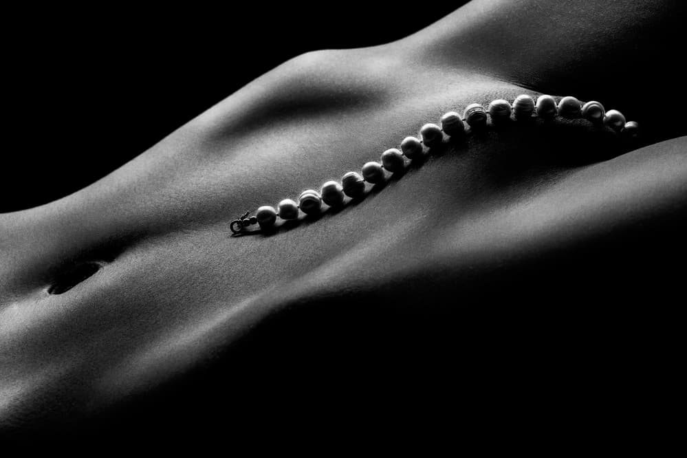 Elegant Pearl Curves by Jackson Carvalho — canvas wall art