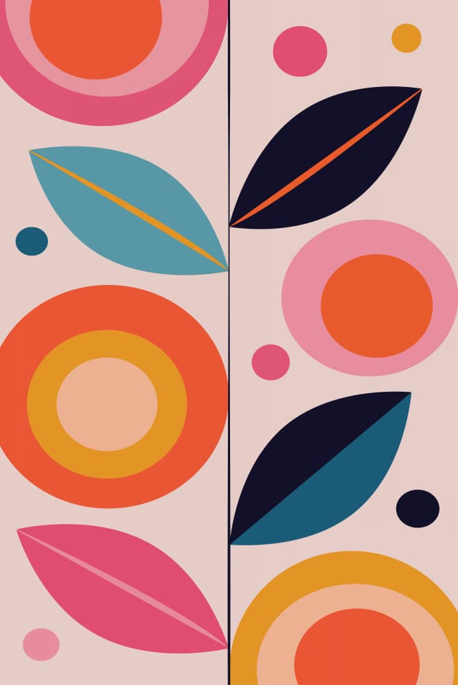 Vibrant Abstract Botanicals by Oju Design — canvas wall art