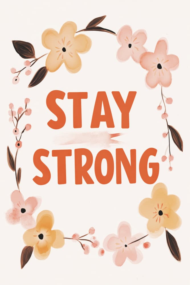 Floral Encouragement by Treechild — canvas wall art