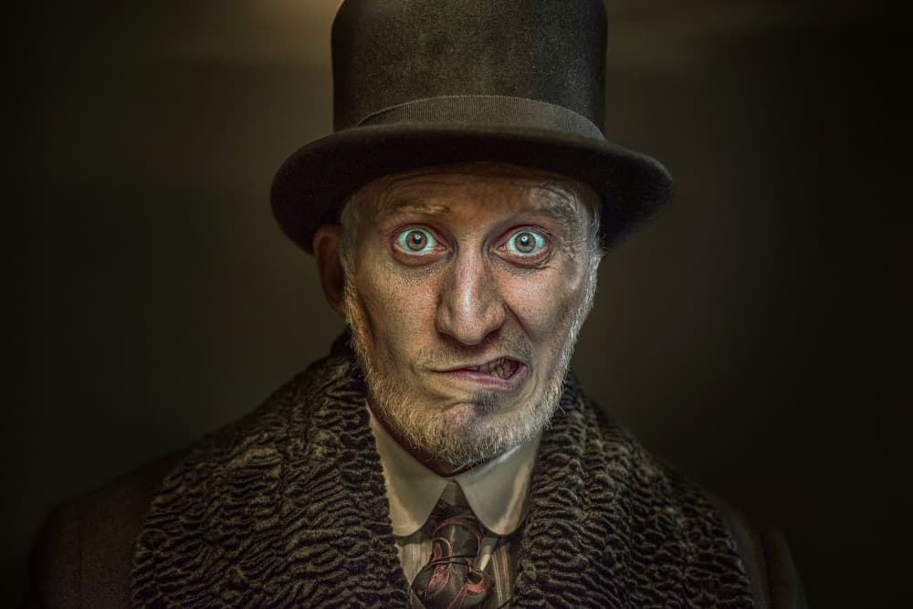 Peculiar Man in Top Hat by Marcel Egger — canvas wall art