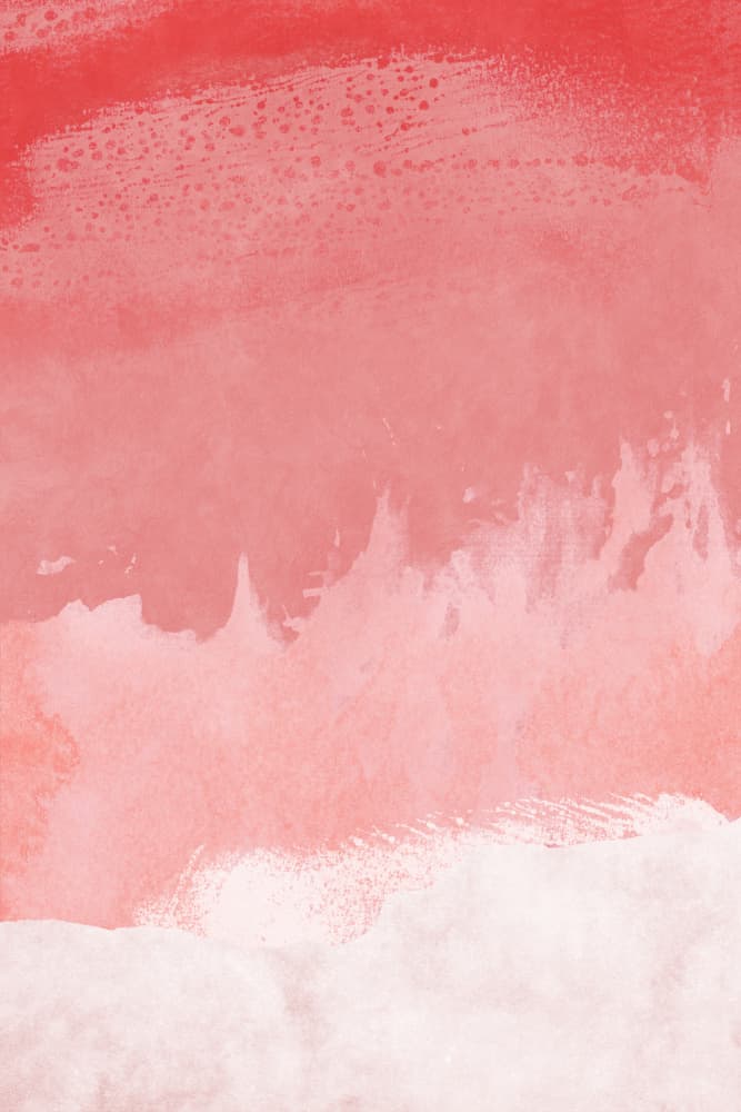 Blush Coral Abstract Wash by amini54 — canvas wall art
