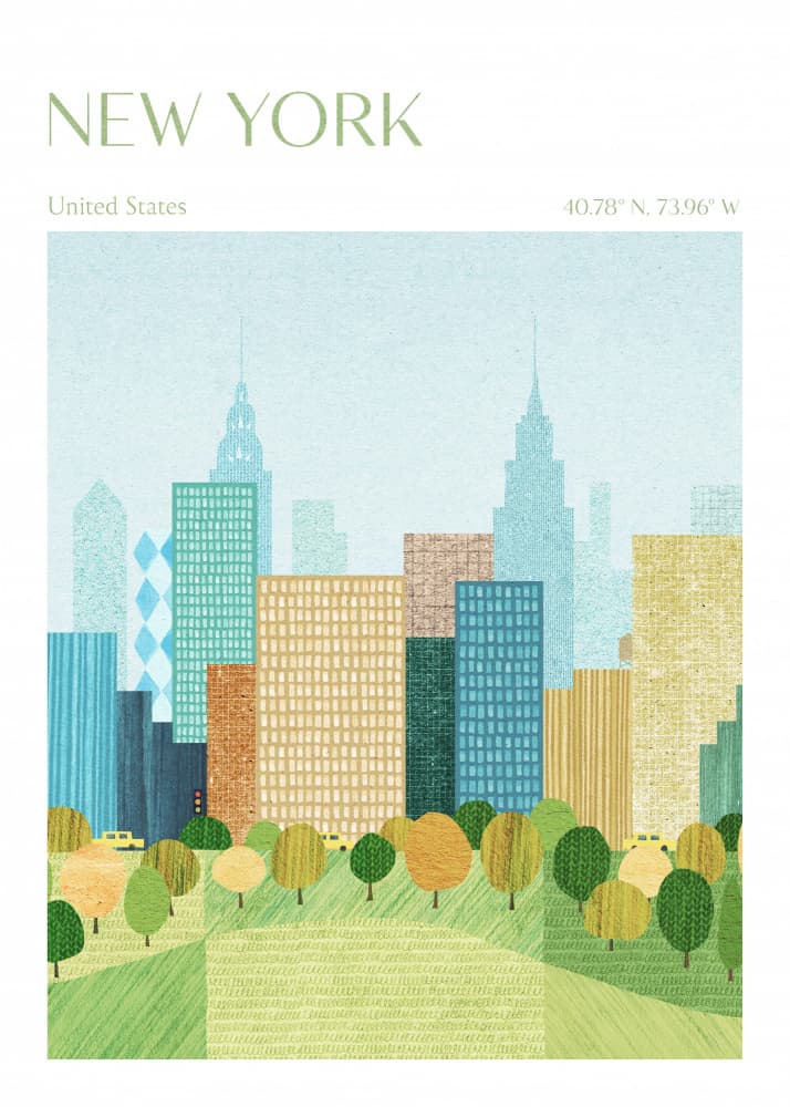 New York City Park by longwayhome — canvas wall art