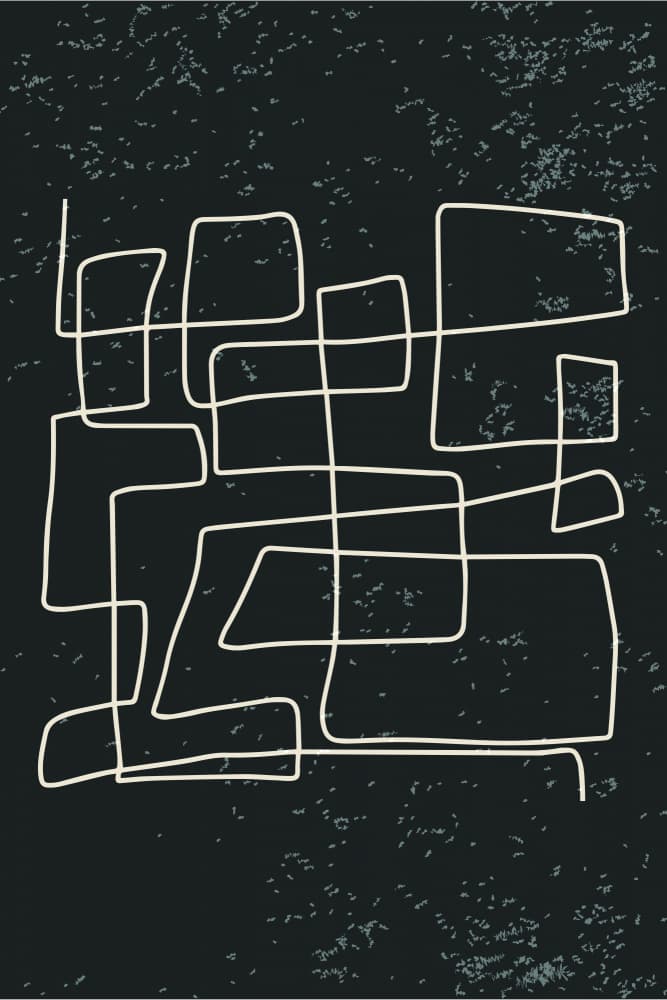 Minimal Geometric Flow by jay stanley — canvas wall art