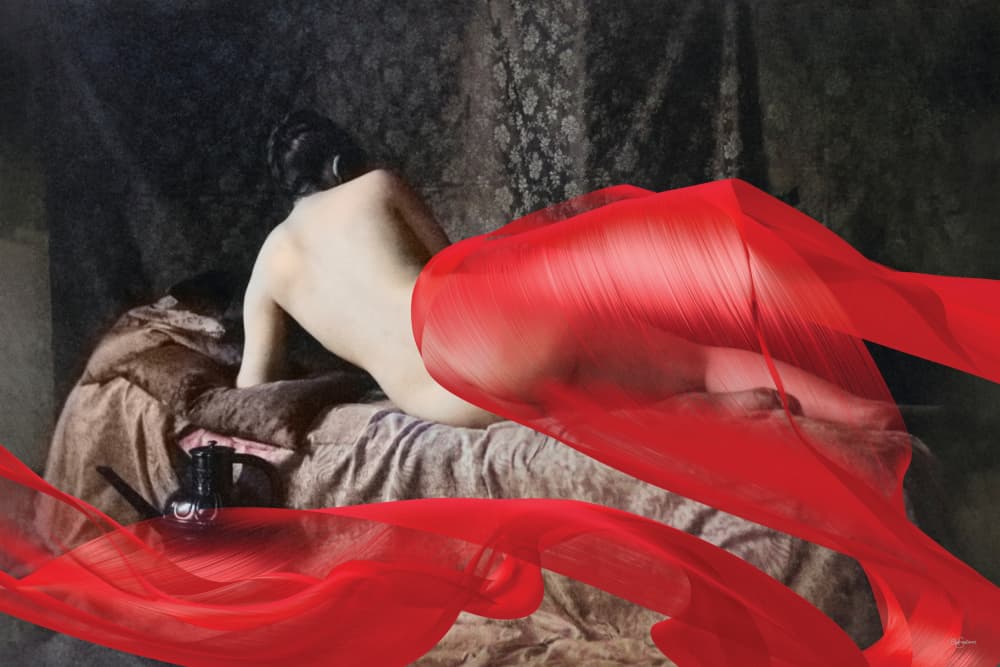 Sensual Red Drape by Sue Skellern — canvas wall art